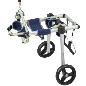 2 Wheels Dog Wheelchair for Back Legs, Pet Wheelchair Lightweight & Adjustable Assisting in Healing, Dog Cart/Wheelchair for Injured, Disabled
